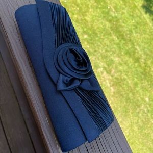 Damara navy blue handbag/clutch